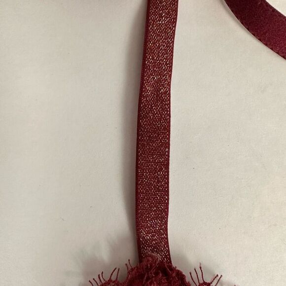 Aerie XL Deep Red Lace Bralette with Sparkle Straps - Picture 7 of 11